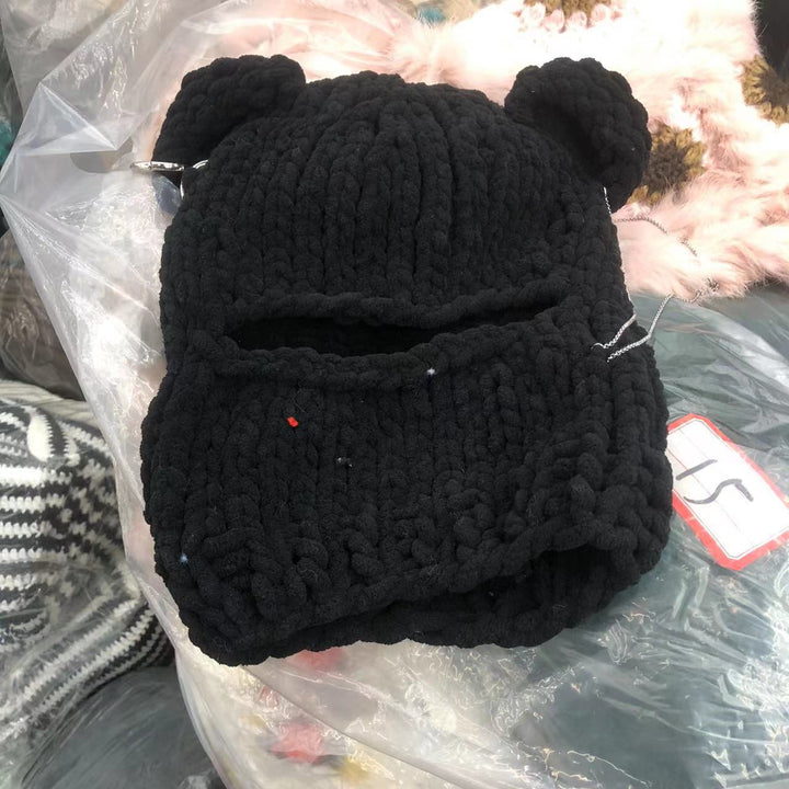 Ninja Bear Knitted Hat