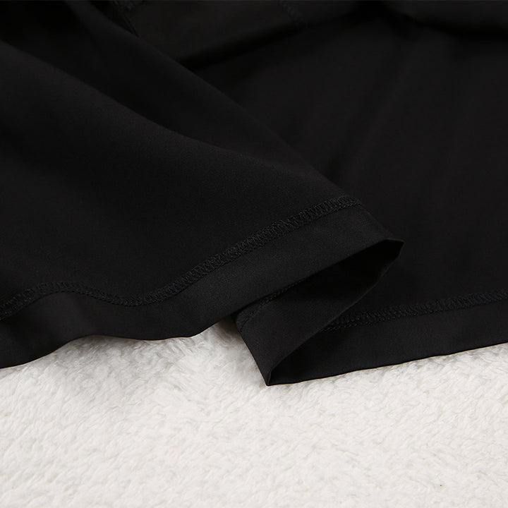Women's Home Lounge-wear Super Baggy Silk Monocolor Pajamas