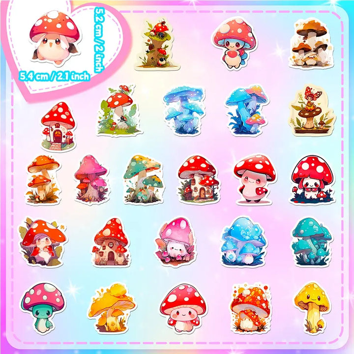 Kawaii Mushroom Stickers