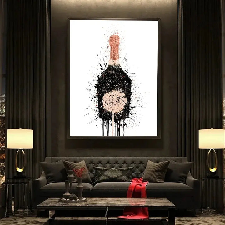 Abstract Alcohol Wall Art