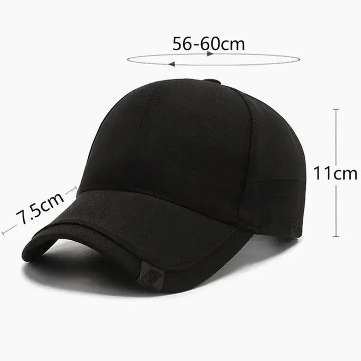 High Quality Men Solid Cotton Baseball Cap Luxury Fashion Black Outdoor Sports Peaked Hat Bone Sunshade Gorras Trucker Hats Kpop