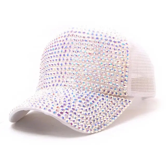 Rhinestone Baseball Cap Diamond Snap Back Unisex Hip Hop hat