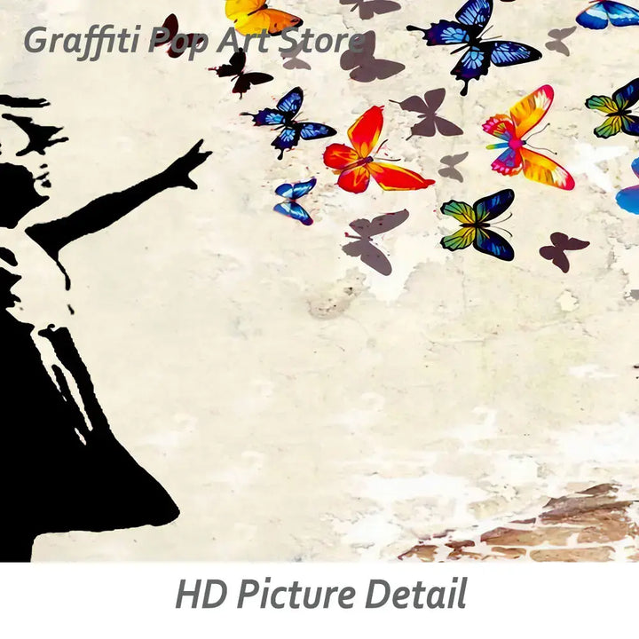 Banksy - Butterfly Gallery Canvas Print