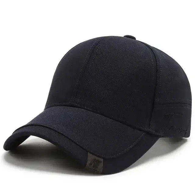 High Quality Men Solid Cotton Baseball Cap Luxury Fashion Black Outdoor Sports Peaked Hat Bone Sunshade Gorras Trucker Hats Kpop