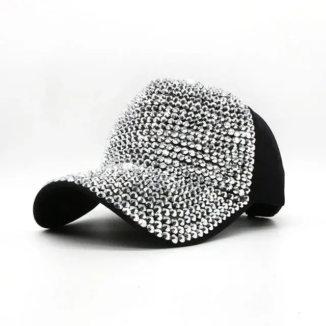 Rhinestone Baseball Cap Diamond Snap Back Unisex Hip Hop hat