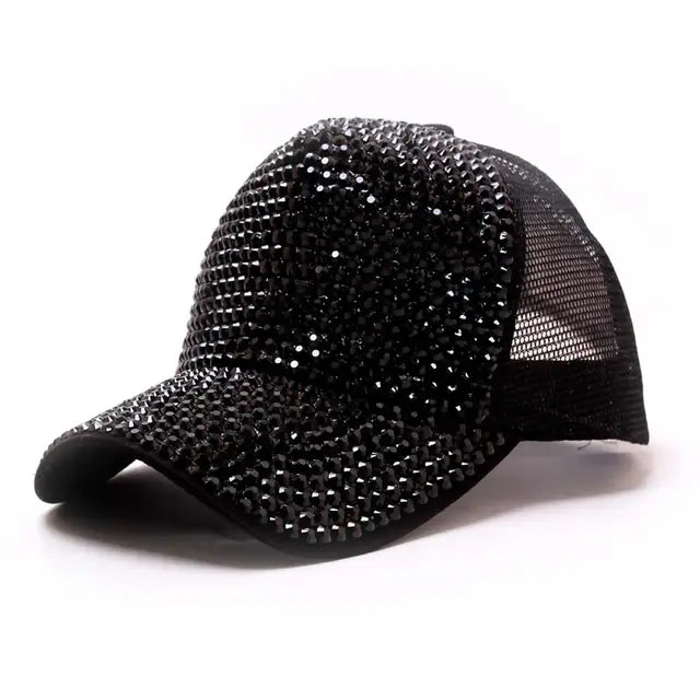 Rhinestone Baseball Cap Diamond Snap Back Unisex Hip Hop hat