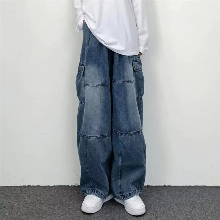 90's Baggy Cargo Jeans High Waisted