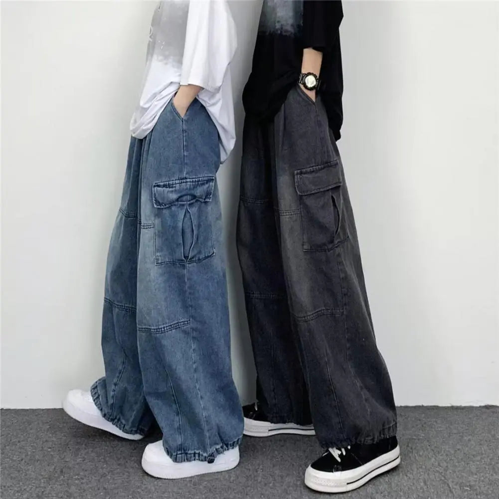 90's Baggy Cargo Jeans High Waisted