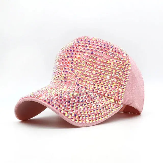 Rhinestone Baseball Cap Diamond Snap Back Unisex Hip Hop hat