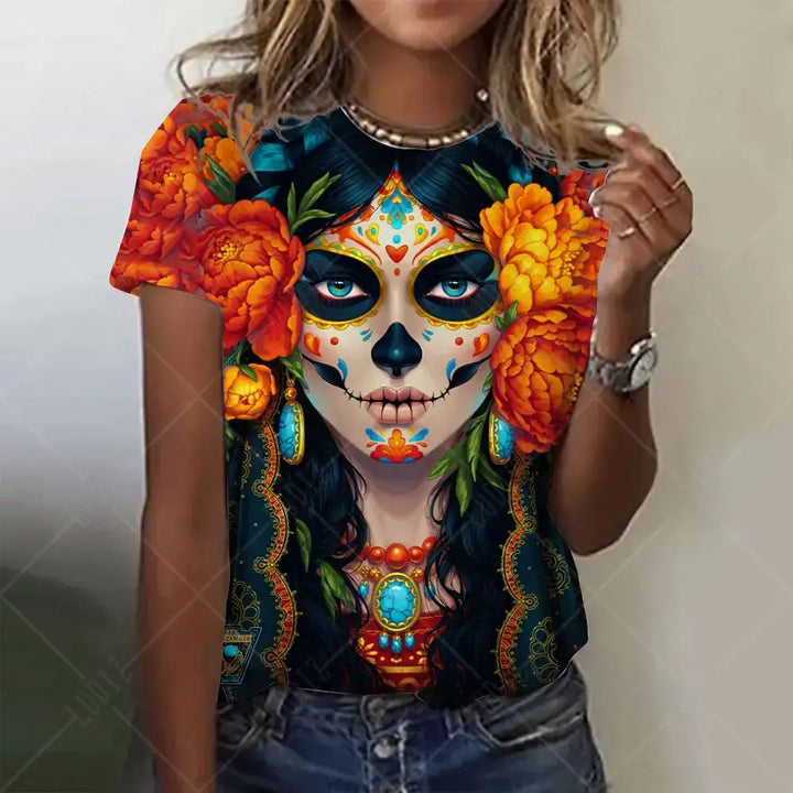 Women's Day of the Dead (Día de los Muertos) T-Shirt