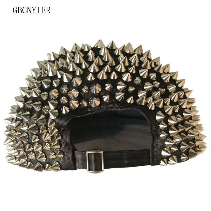 GBCNYIER Fashion Spikey Rivet Baseball Cap Full Rivet Cool Man Female Hipster Hat Flash Dance Show Hats Hip Hop Team Sunhat