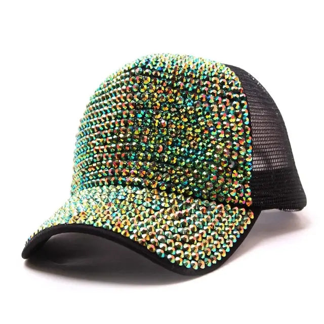 Rhinestone Baseball Cap Diamond Snap Back Unisex Hip Hop hat