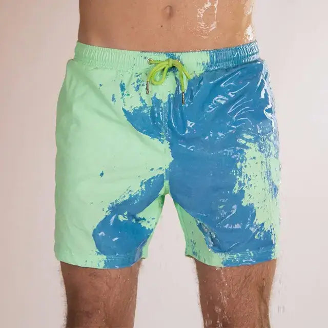 Magical Change Color Men's Beach Shorts