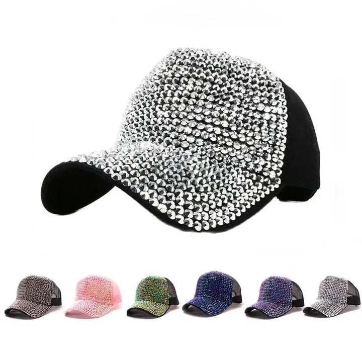 Rhinestone Baseball Cap Diamond Snap Back Unisex Hip Hop hat