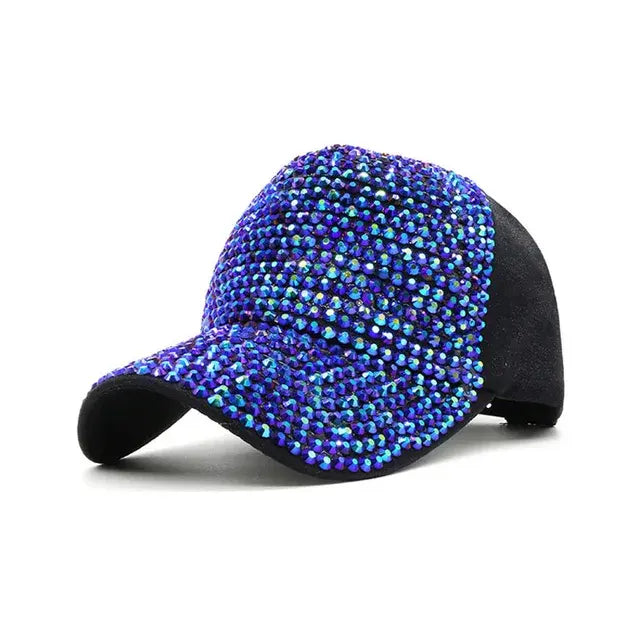 Rhinestone Baseball Cap Diamond Snap Back Unisex Hip Hop hat